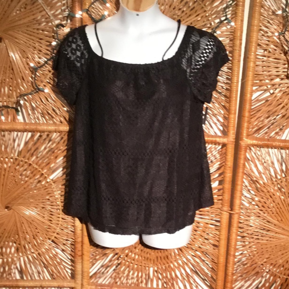 Ma Cherie Women Maternity Blouse Black Size XL
